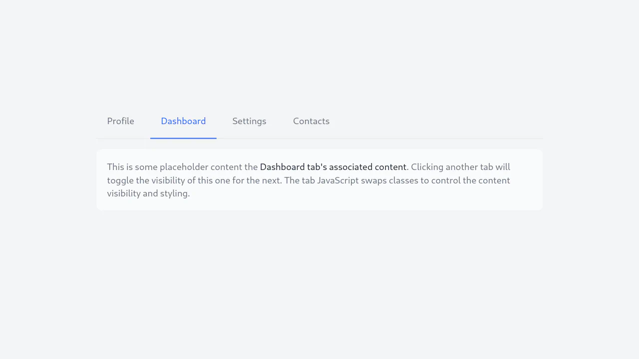 Tailwind CSS Tabs