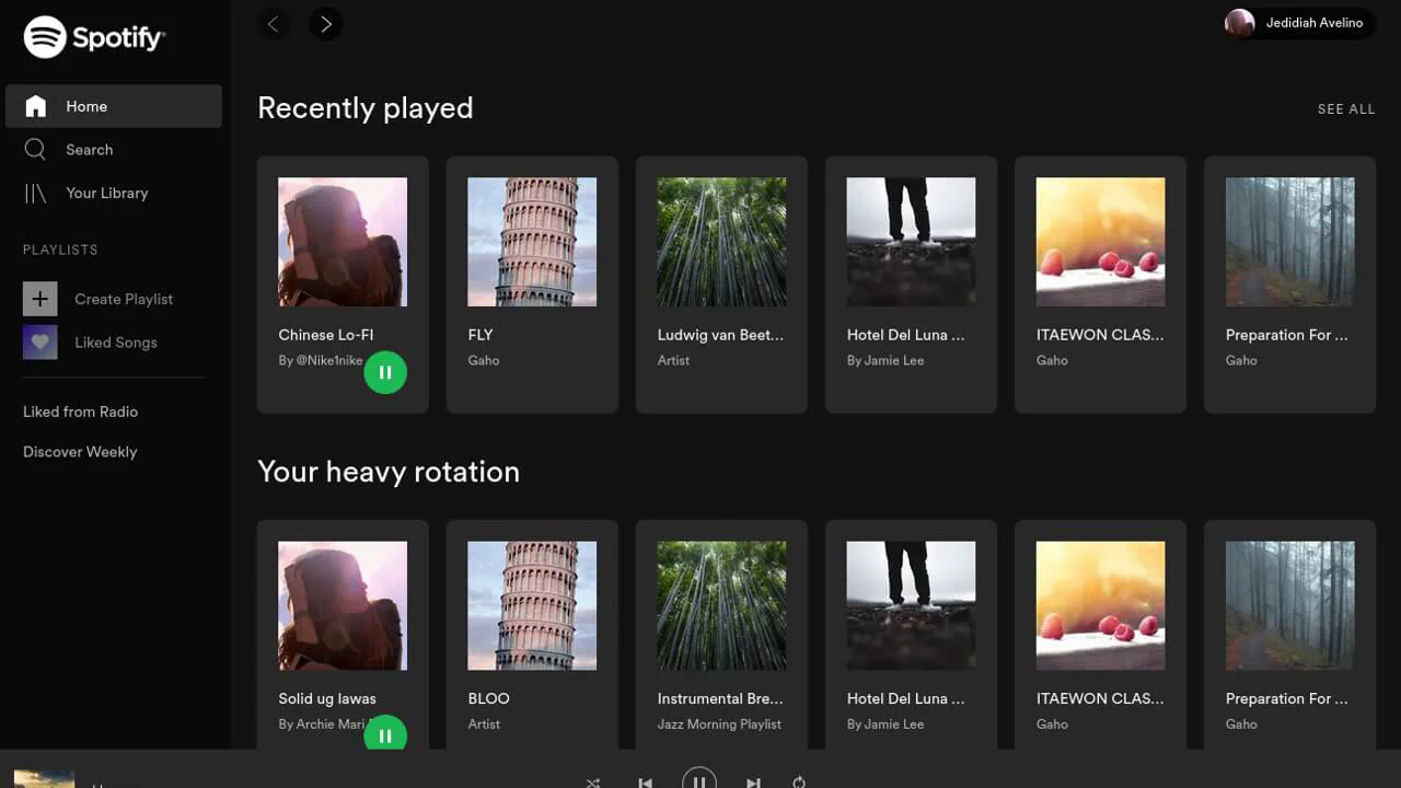 Tailwindcss Spotify Web Player Clone