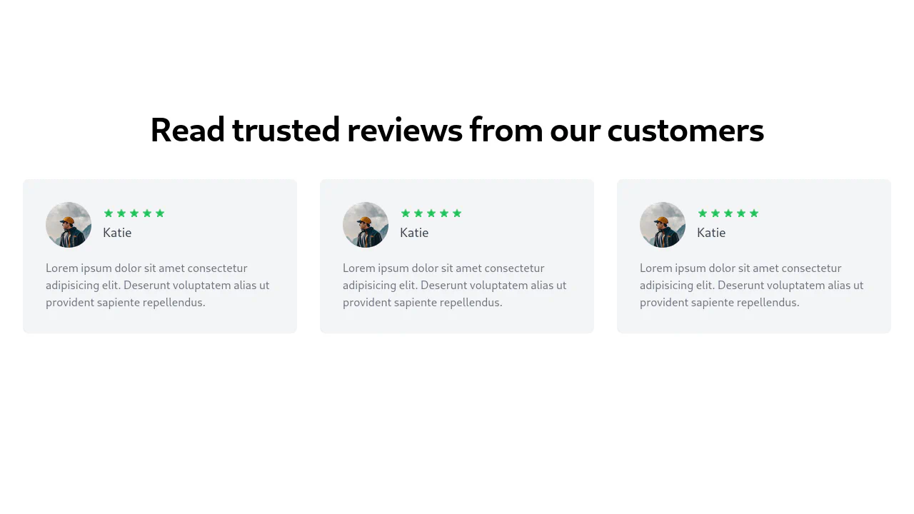 Testimonial Content with Slider