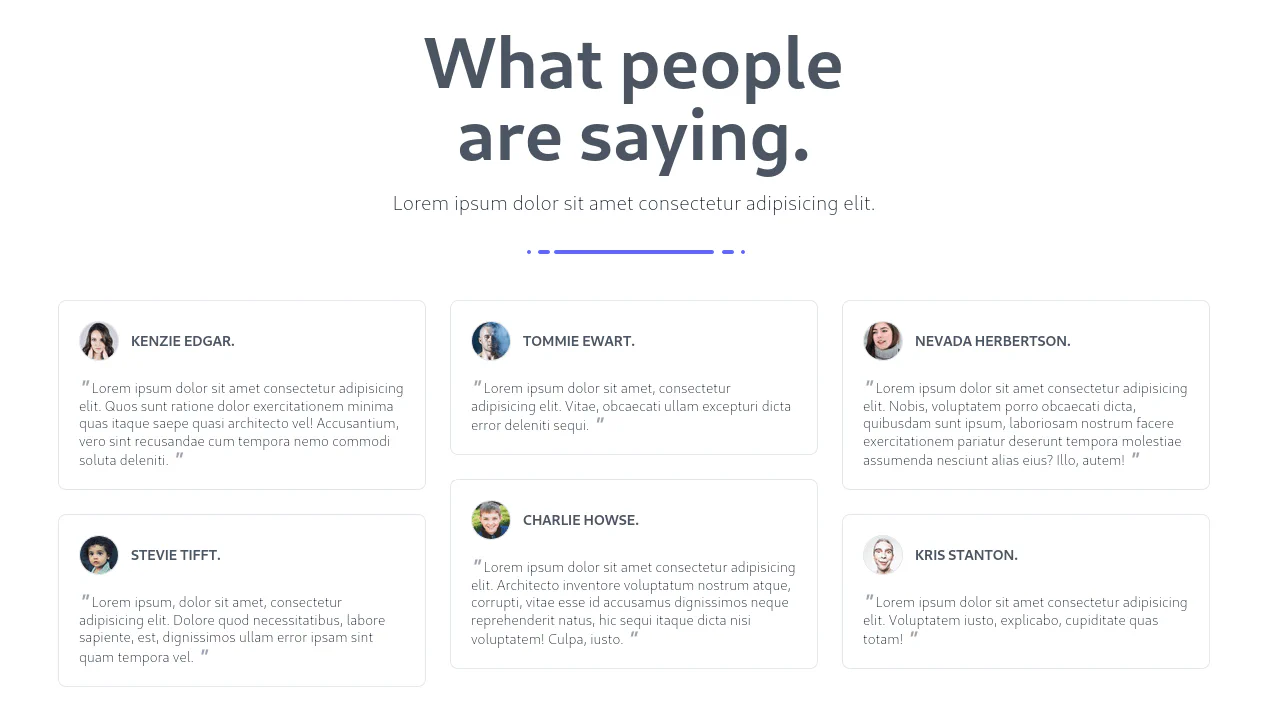 Testimonials Block