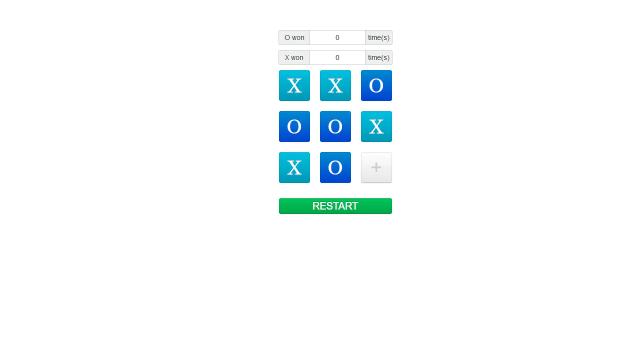 Tic Tac Toe Game