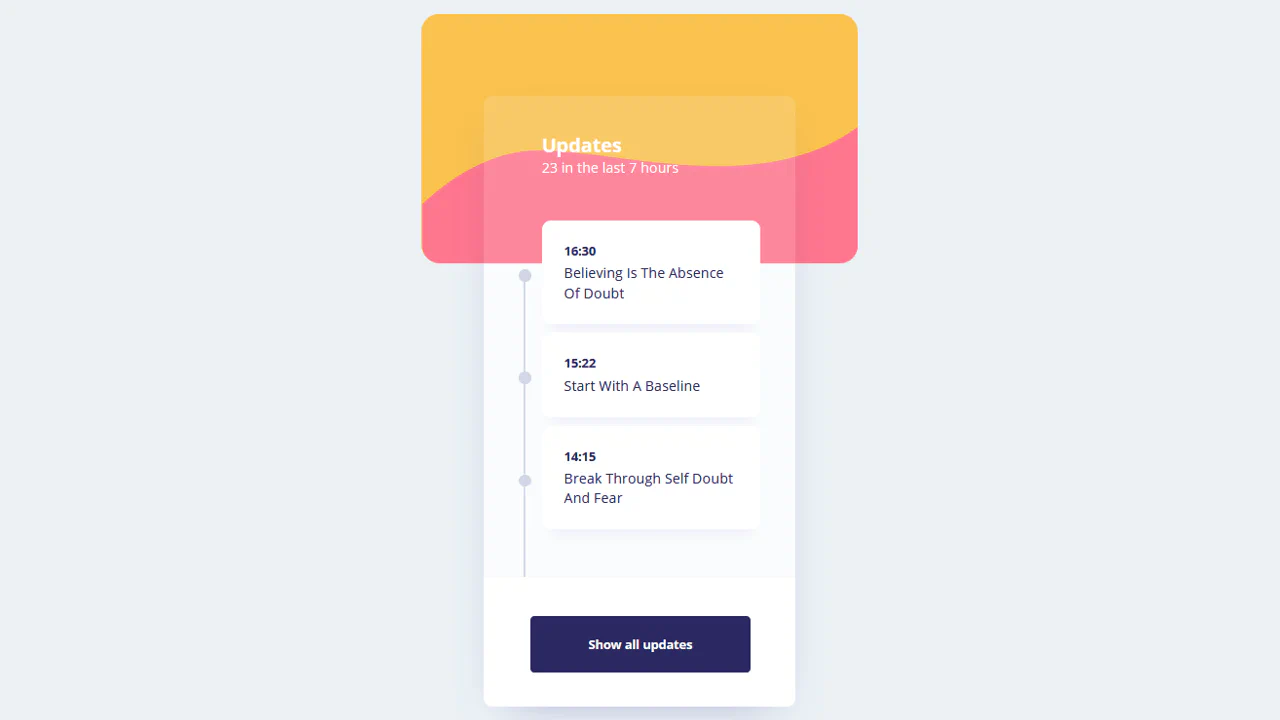 Timeline UI Design