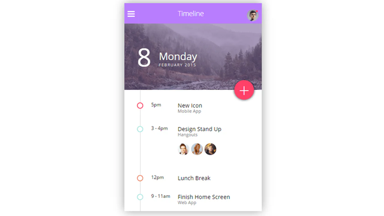 Timeline UI