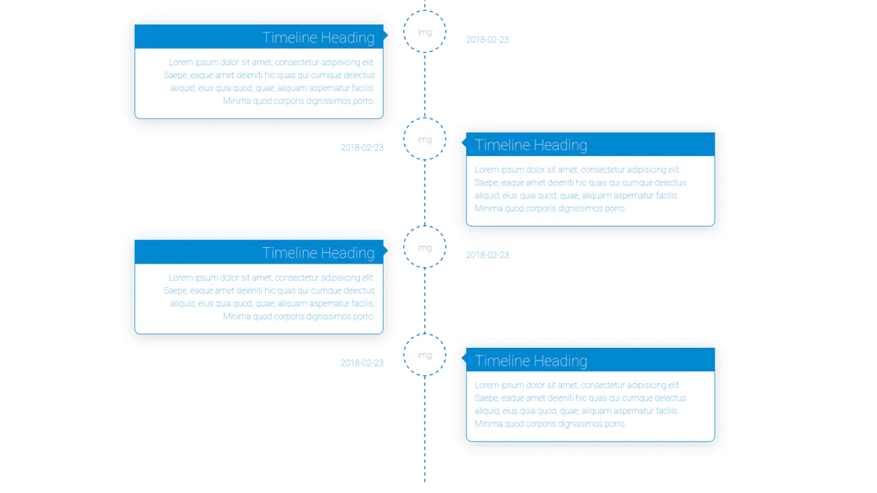 Timeline with Date