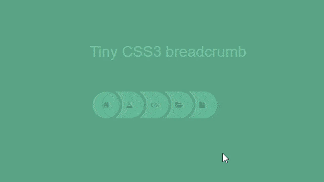 Tiny CSS3 Breadcrumb