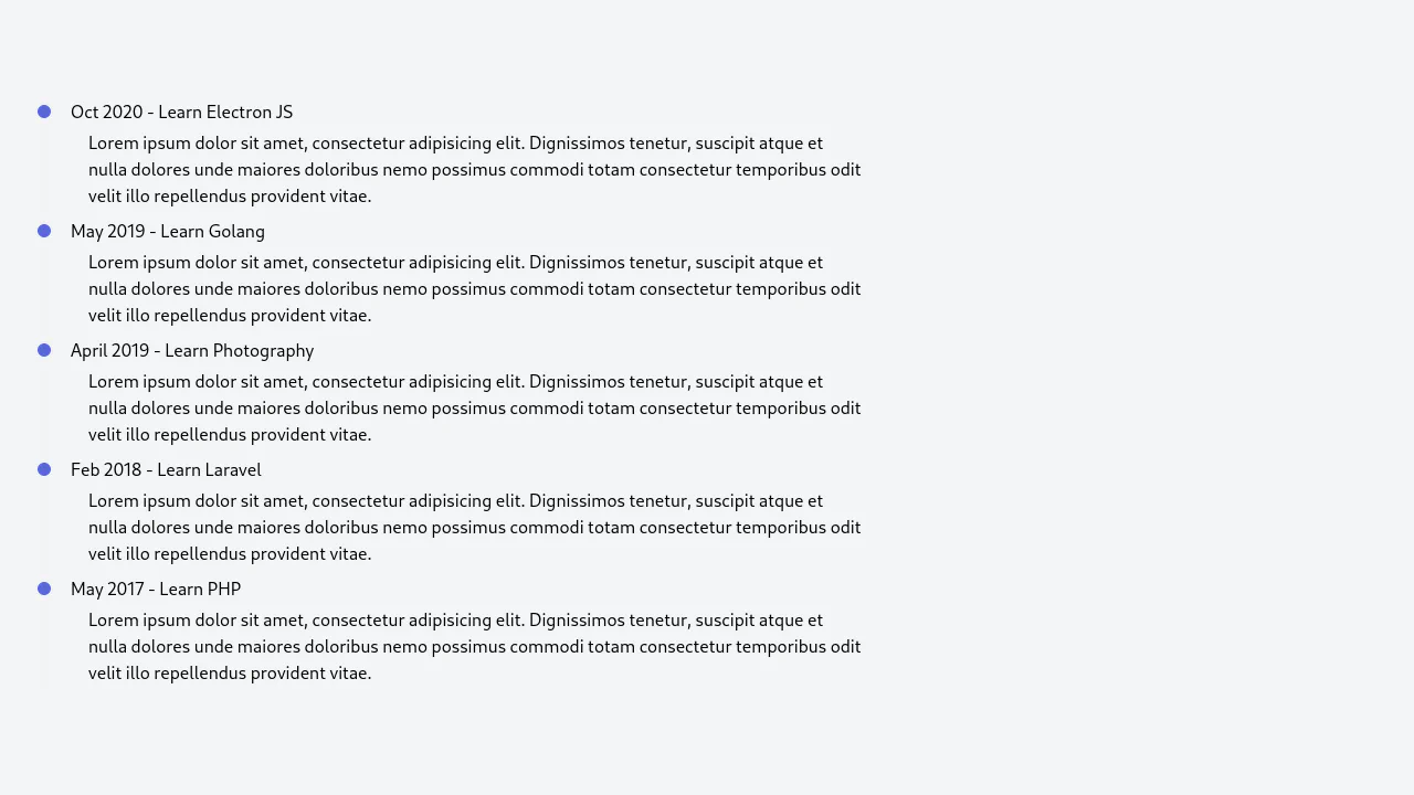 User Timeline