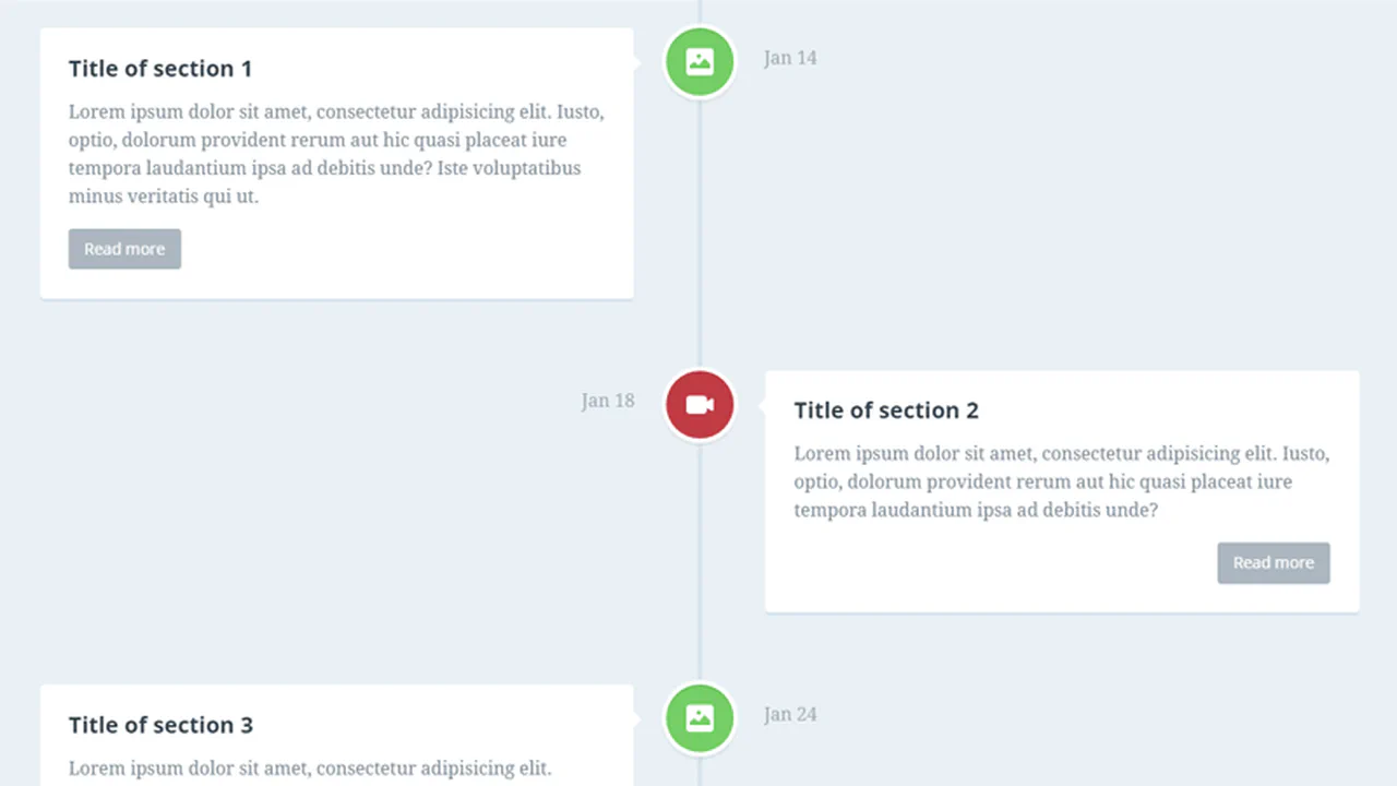 Vertical Timeline