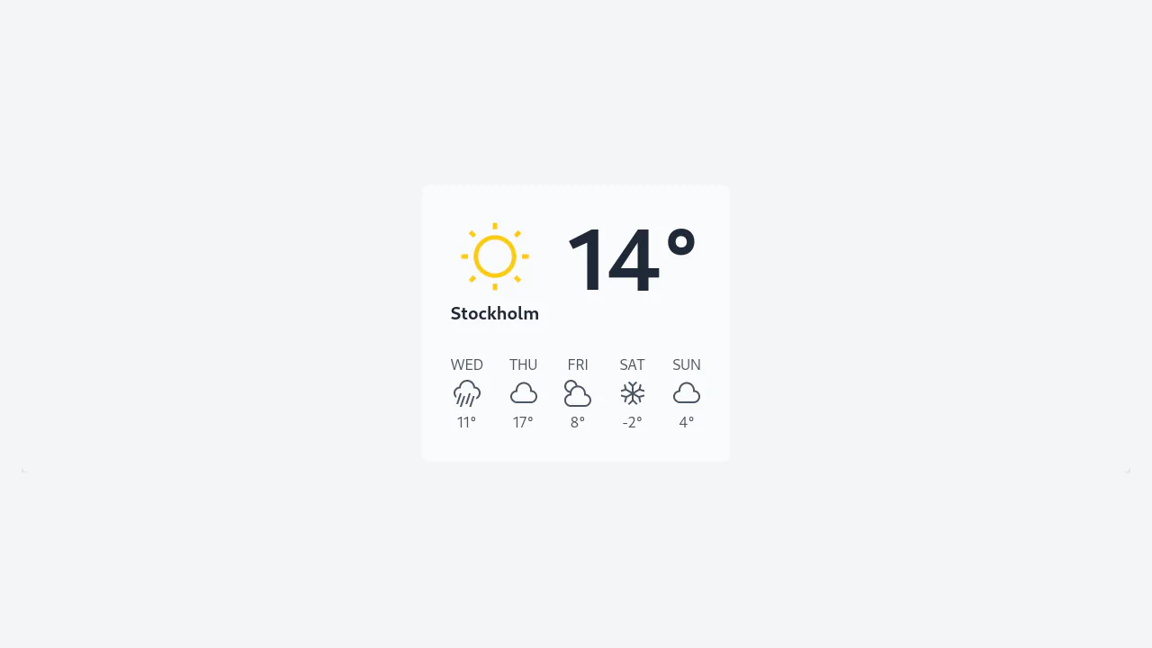 Weather Widget