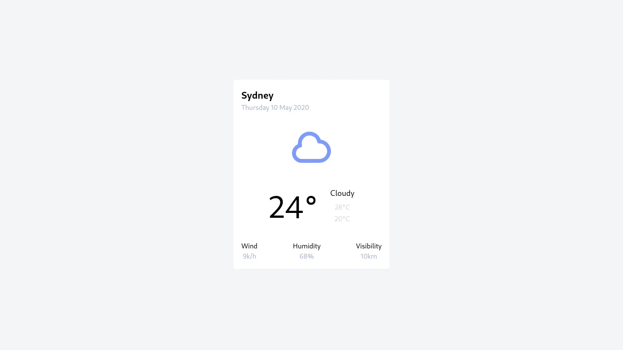 Weather UI Component