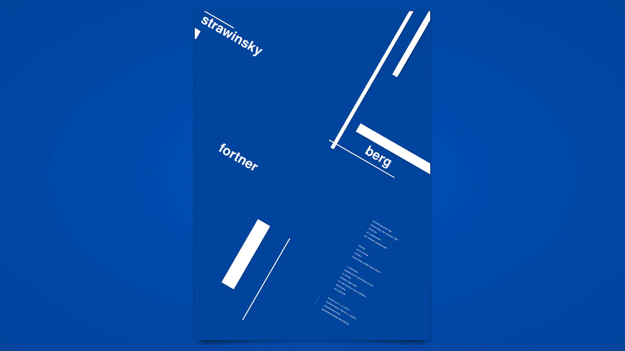 Poster. Zürich Tonhalle (1955)