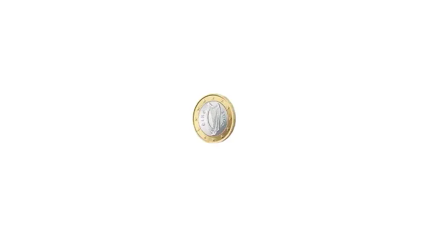 Spinning One Euro Coin
