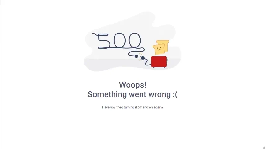 Woops. Toast