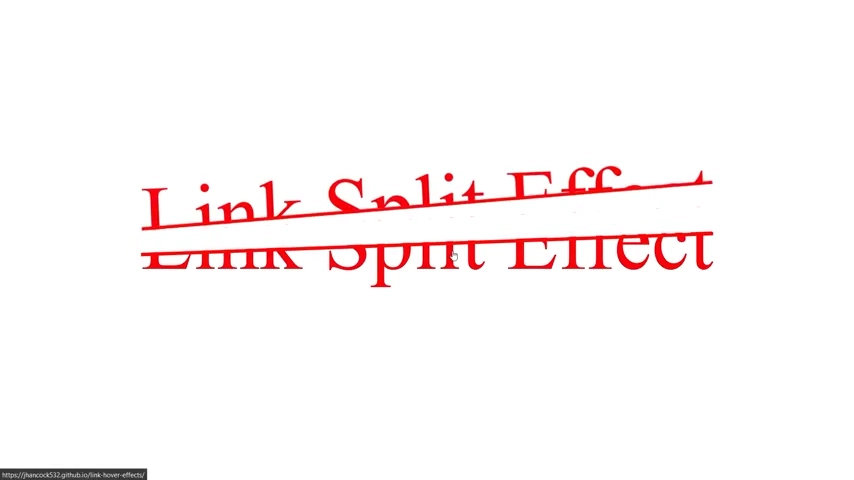 Link Split Hover Effect