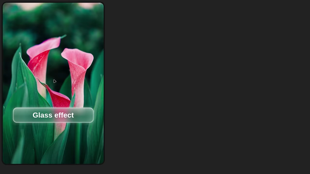 Glass Effect UI