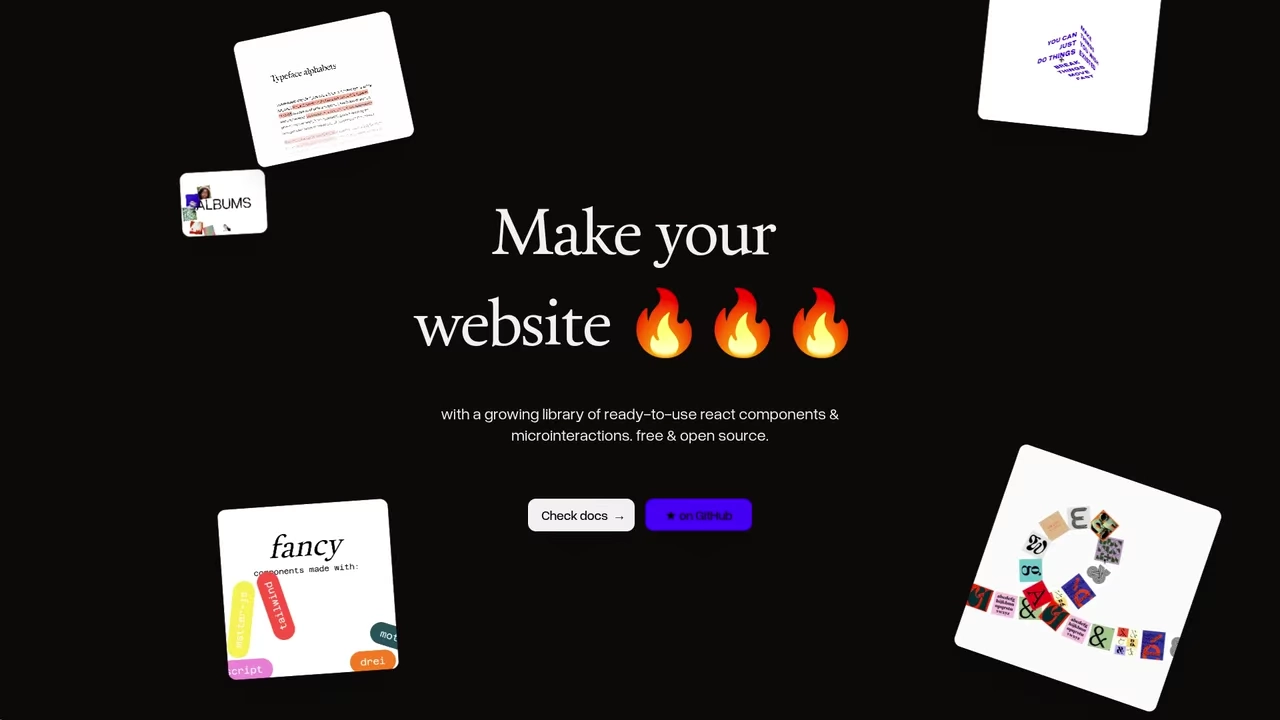 Fancy Components Library for React