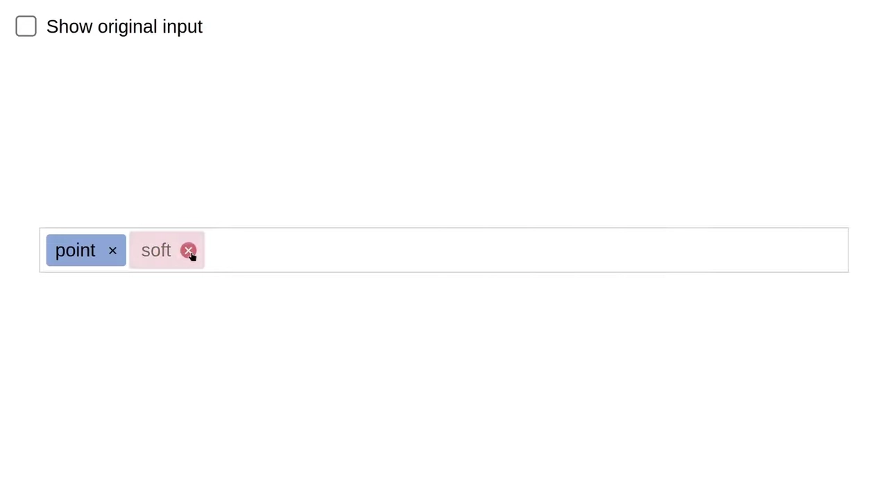 Tagify - Advanced Options Example