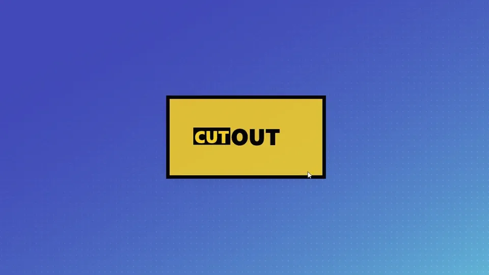 CSS 3D Cutout Card