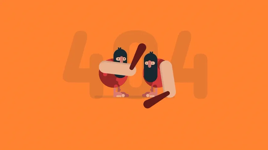 404 Error Page, Caveman Mode - Pure CSS