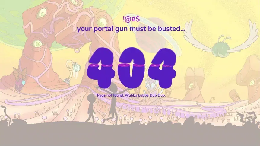Pickle-Rick Sliced 404