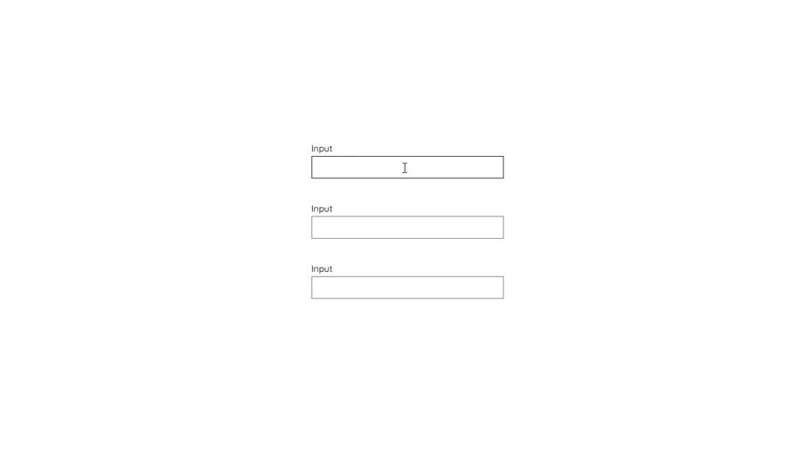 Animated Input Labels