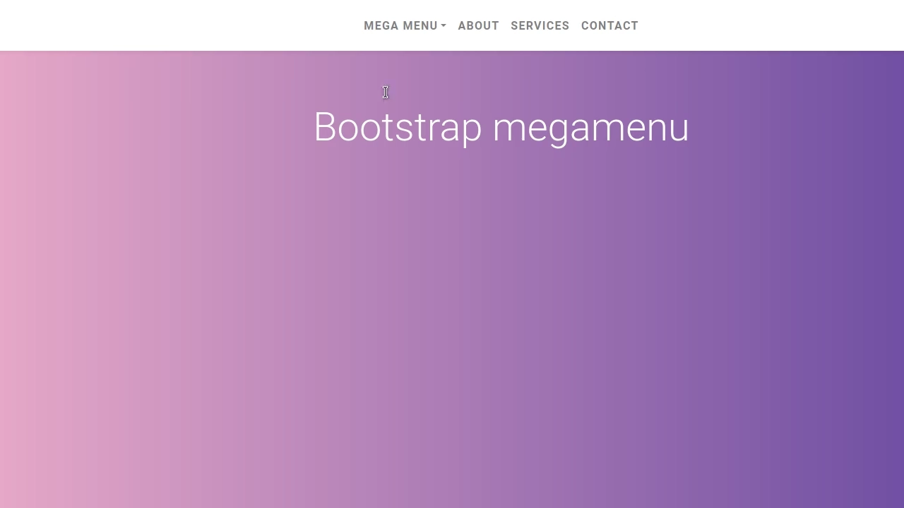 Bootstrap 4 Dropdown Megamenu