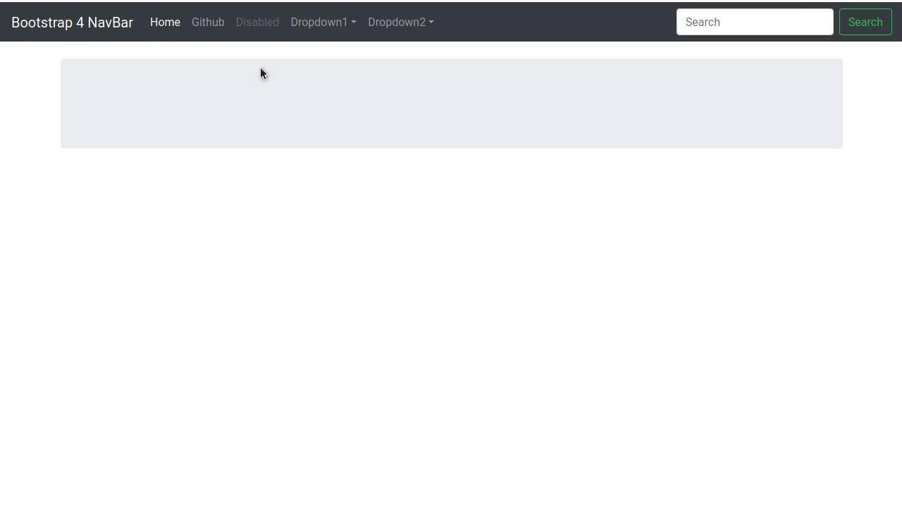 Bootstrap 4 NavBar