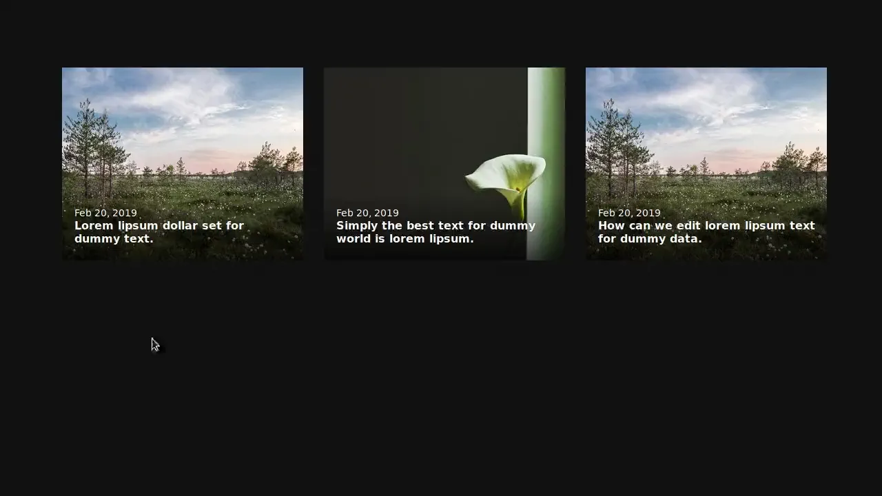 CSS Thumbnail Text Hover