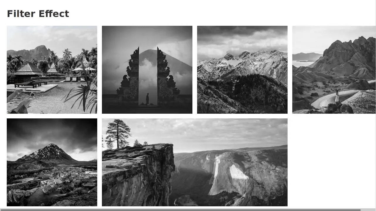 CSS Thumbnail Transition Effects