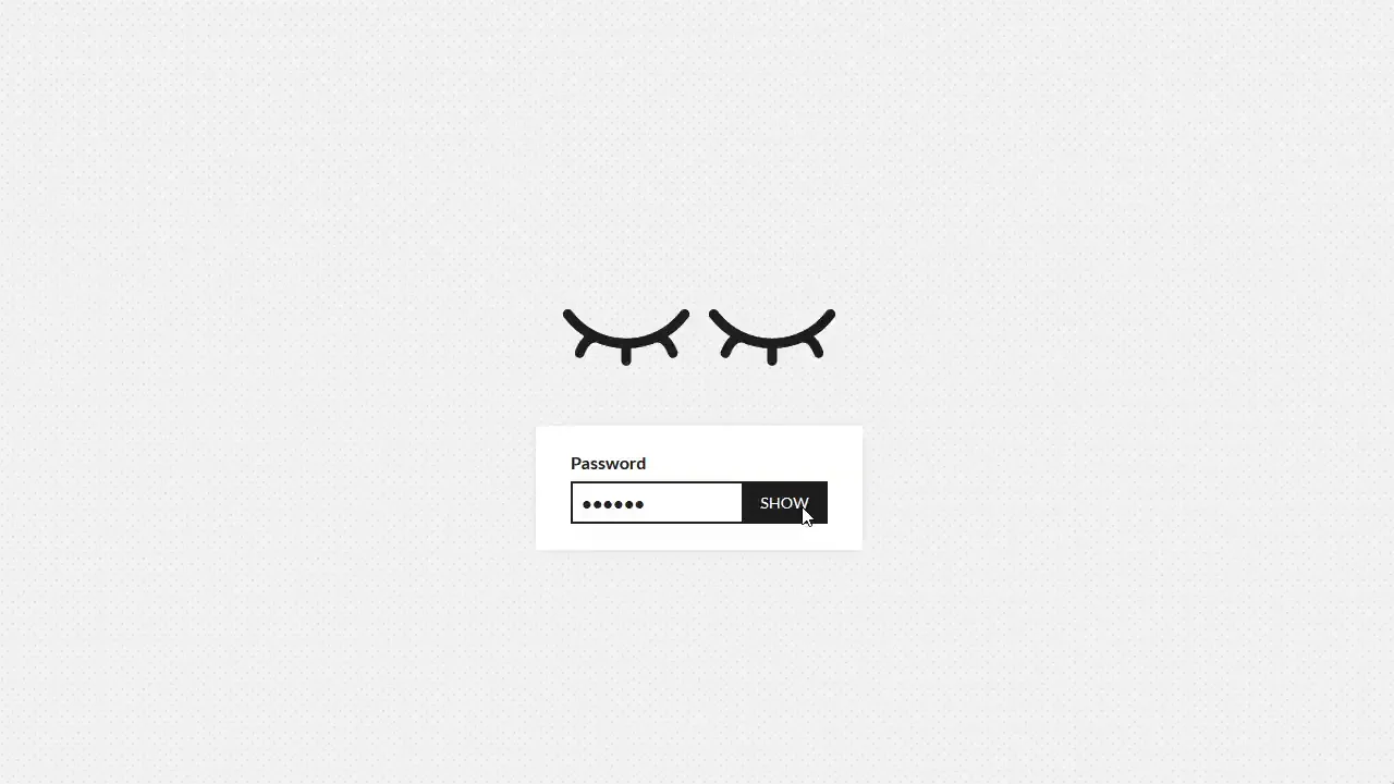 Input Type Password