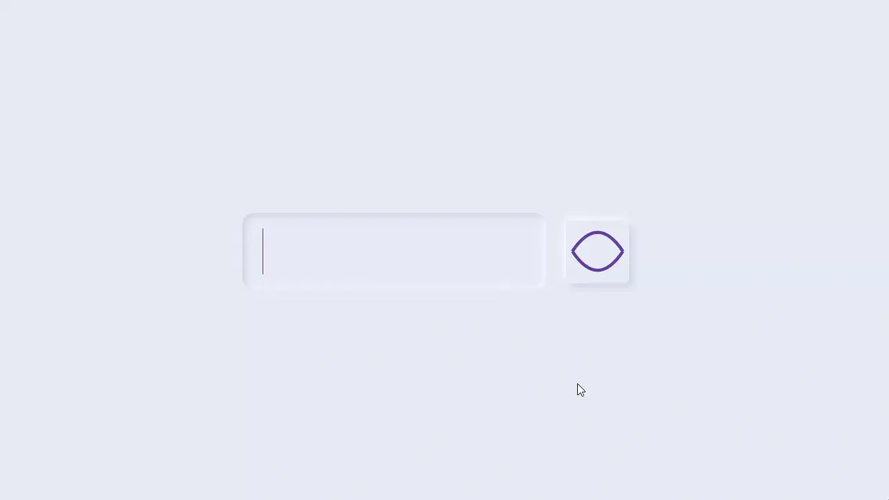 Neumorphic Show/Hide Password Input Field