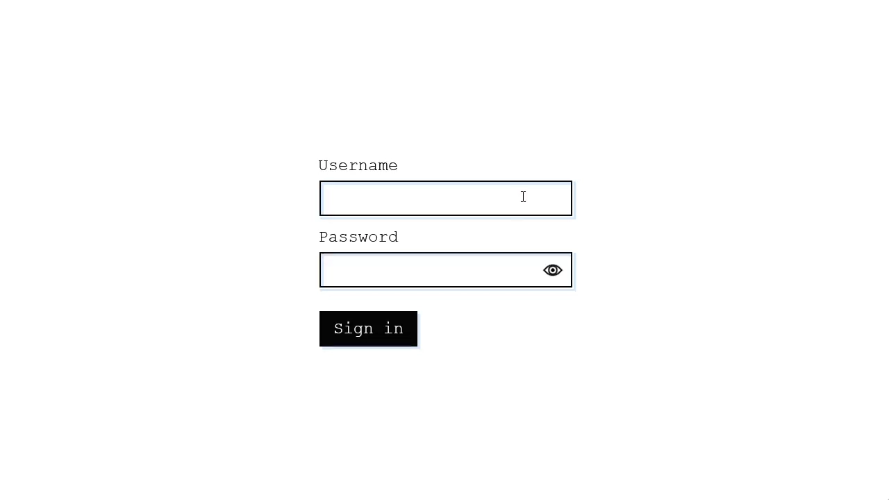 Password Input Light