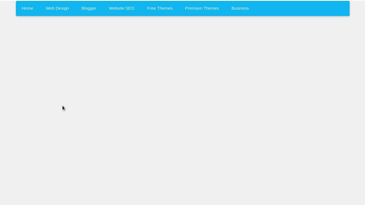 Responsive Dropdown Menu