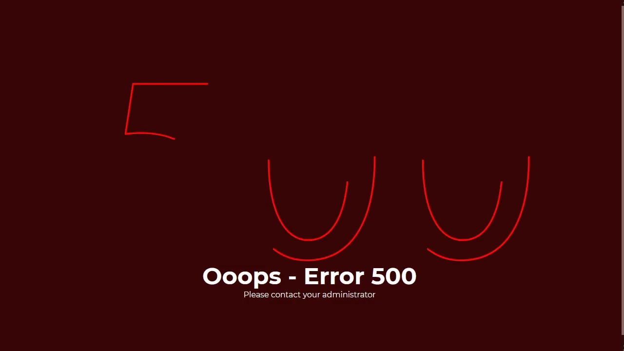 Sample 500 Error Page