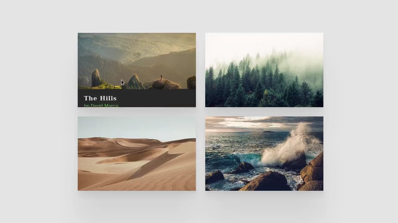 Thumbnail Hover Interaction